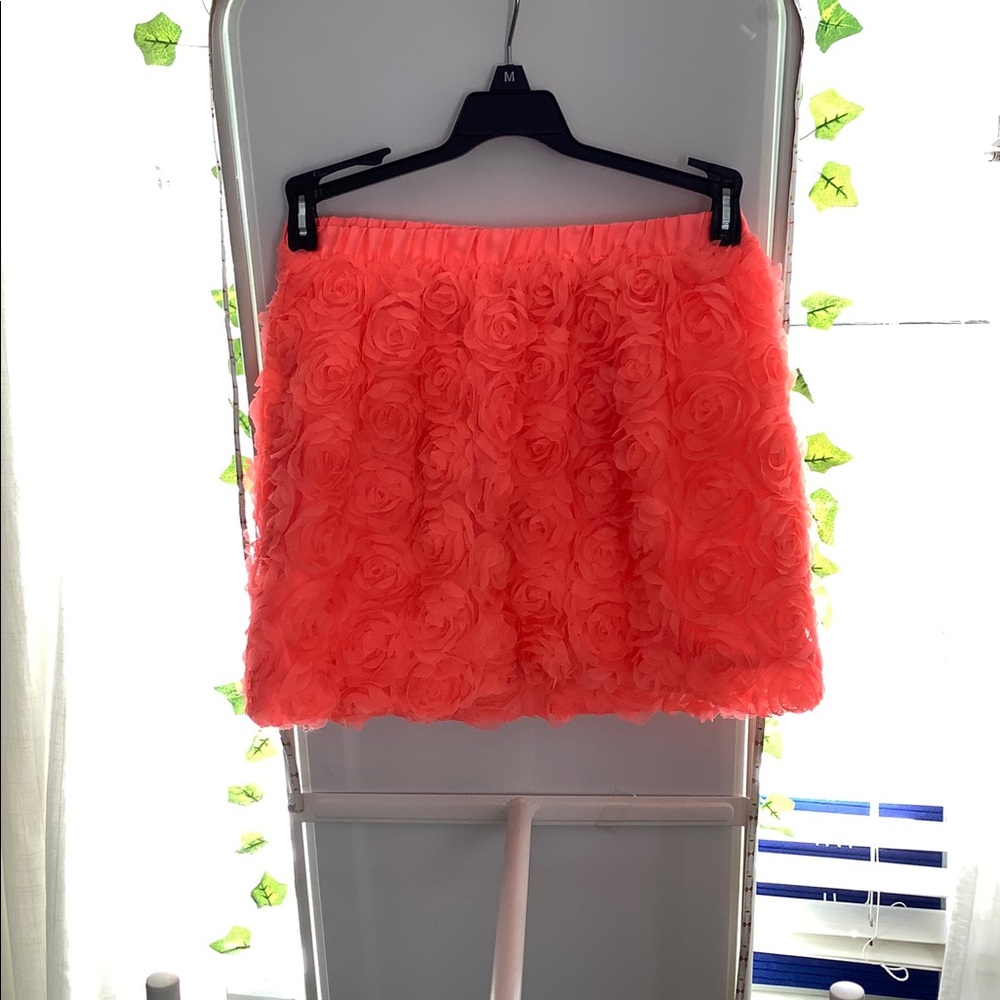 Kids hot pink Cherokee tulle rose skirt